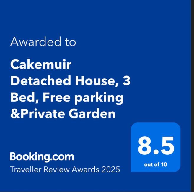 Cakemuir Detached House, 3 Bed, Free Parking &Private Garden Edimburgo Exterior foto